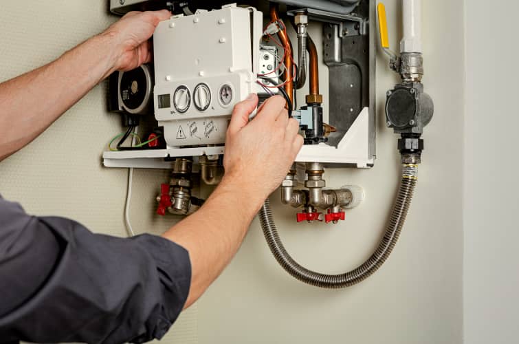central heating installation